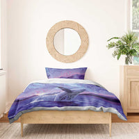 New Zealand Matariki Humpback Whale Bedding Set Paikea Maori New Year Purple Galaxy LT14 - Polynesian Pride