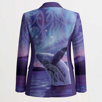 New Zealand Matariki Humpback Whale Blazer Paikea Maori New Year Purple Galaxy