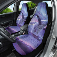 New Zealand Matariki Humpback Whale Car Seat Cover Paikea Maori New Year Purple Galaxy