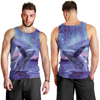 New Zealand Matariki Humpback Whale Men Tank Top Paikea Maori New Year Purple Galaxy