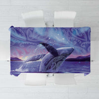 New Zealand Matariki Humpback Whale Tablecloth Paikea Maori New Year Purple Galaxy LT14 Purple - Polynesian Pride