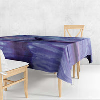 New Zealand Matariki Humpback Whale Tablecloth Paikea Maori New Year Purple Galaxy LT14 - Polynesian Pride