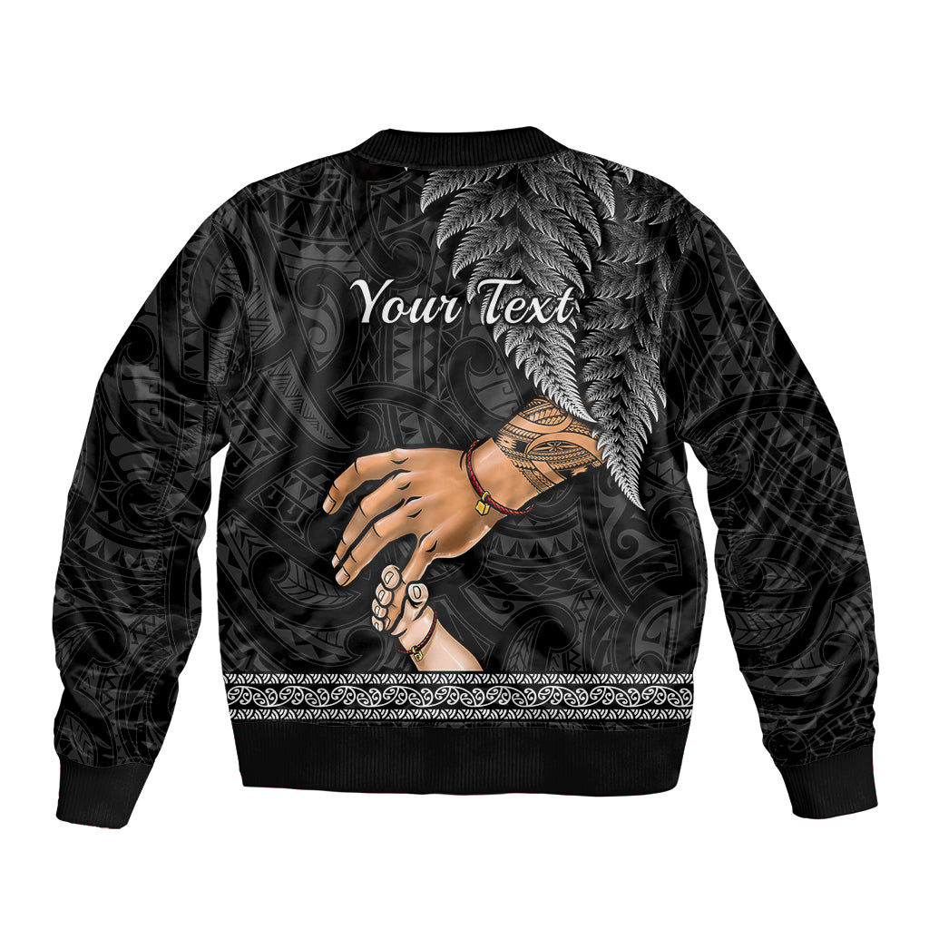 Personalised Father Day New Zealand Bomber Jacket Aotearoa Maori Fern I Love You Dad LT14 - Polynesian Pride
