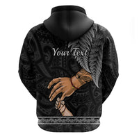 Custom Father Day New Zealand Hoodie Aotearoa Maori Fern I Love You Dad LT14 - Polynesian Pride