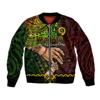 Personalised Father Day Vanuatu Bomber Jacket I Love You Dad Reggae Version LT14 Unisex Reggae - Polynesian Pride