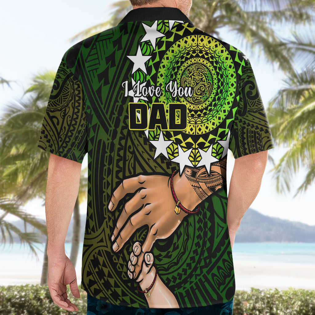 Polynesian Pride Father Day Cook Islands Hawaiian Shirt I Love You Dad Kuki Airani Turtle Pattern LT14 - Polynesian Pride