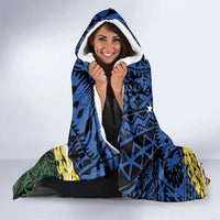 Halo Olaketa Solomon Islands Tapa Pattern Hooded Blanket