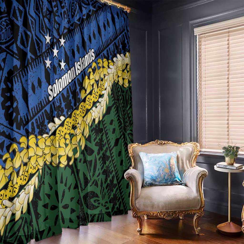 Halo Olaketa Solomon Islands Tapa Pattern Window Curtain