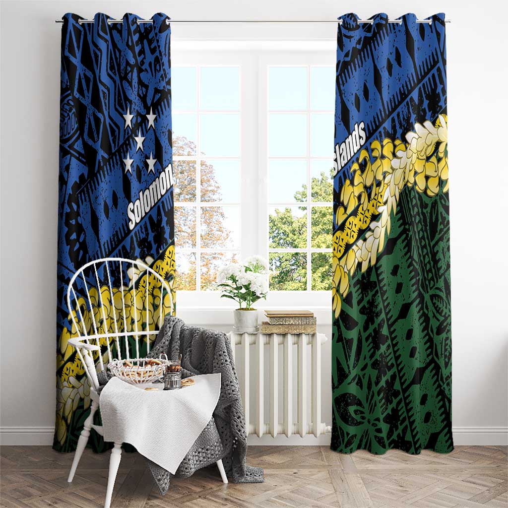 Halo Olaketa Solomon Islands Tapa Pattern Window Curtain