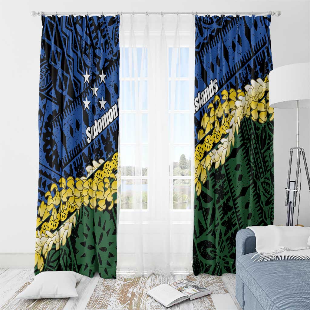 Halo Olaketa Solomon Islands Tapa Pattern Window Curtain