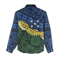 Halo Olaketa Solomon Islands Tapa Pattern Women Casual Shirt LT14 - Polynesian Pride