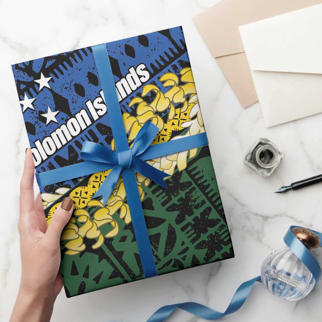 Halo Olaketa Solomon Islands Tapa Pattern Wrapping Paper - Polynesian Pride