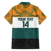 AUNZ Rugby Custom Family Matching Tank Maxi Dress and Hawaiian Shirt Australia Kangaroo New Zealand Silver Fern - Polynesian Pride