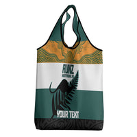 AUNZ Rugby Custom Grocery Bag Australia Kangaroo New Zealand Silver Fern - Polynesian Pride
