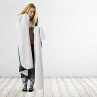 AUNZ Rugby Custom Hooded Blanket Australia Kangaroo New Zealand Silver Fern - Polynesian Pride