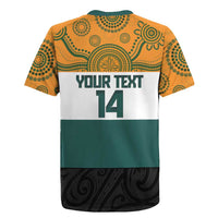 AUNZ Rugby Custom Rugby Jersey Australia Kangaroo New Zealand Silver Fern LT14 - Polynesian Pride