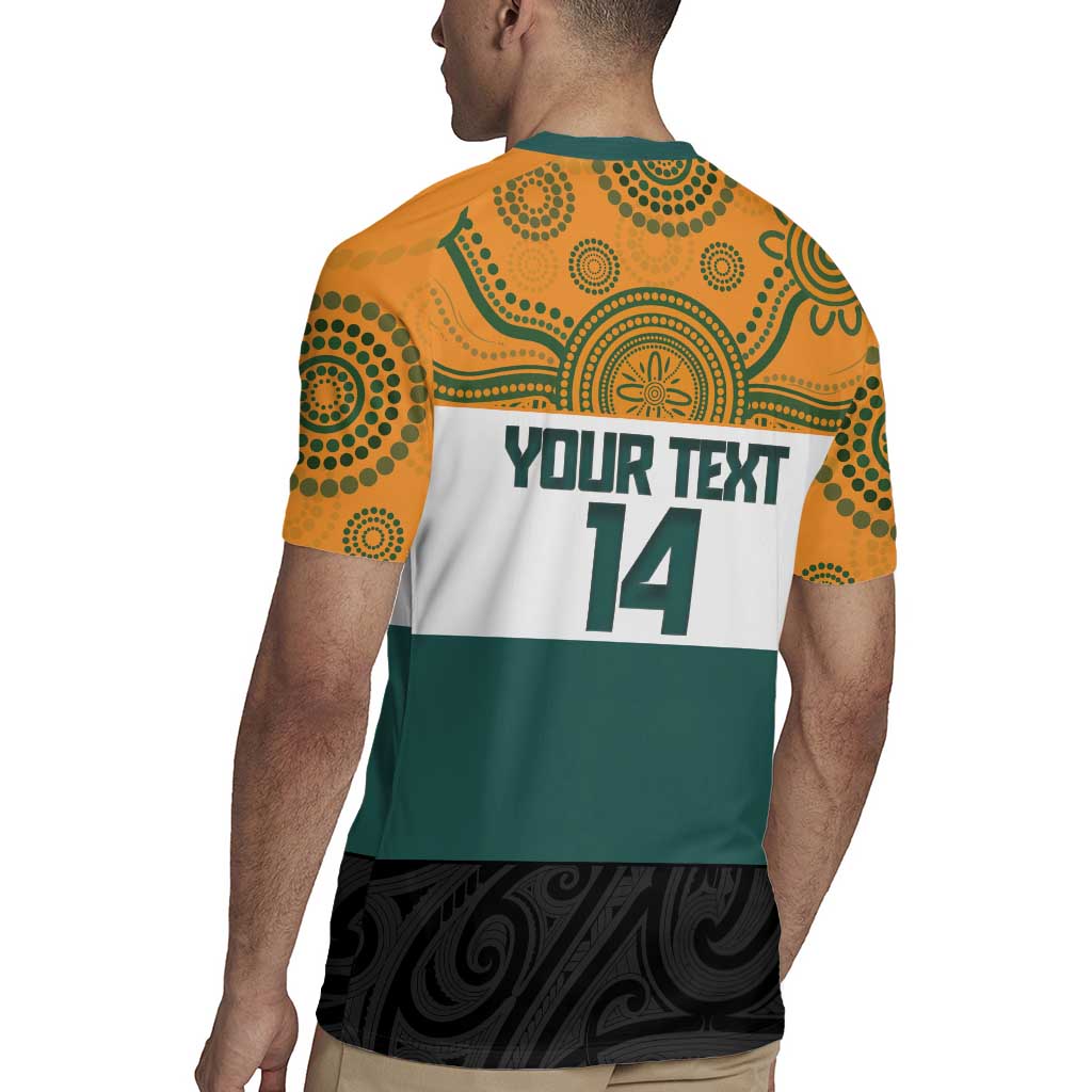 AUNZ Rugby Custom Rugby Jersey Australia Kangaroo New Zealand Silver Fern LT14 - Polynesian Pride