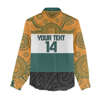 AUNZ Rugby Custom Women Casual Shirt Australia Kangaroo New Zealand Silver Fern - Polynesian Pride