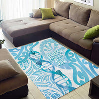 New Zealand Darts Area Rug Aotearoa Maori Its In My DNA White - Polynesian Pride