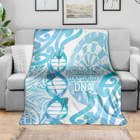 New Zealand Darts Blanket Aotearoa Maori Its In My DNA White - Polynesian Pride