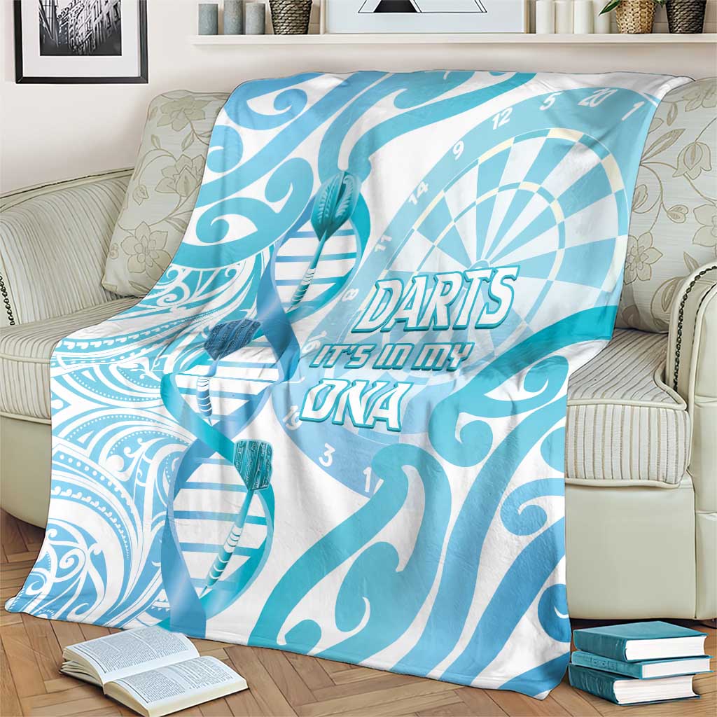 New Zealand Darts Blanket Aotearoa Maori Its In My DNA White - Polynesian Pride