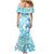 Personalised New Zealand Darts Family Matching Mermaid Dress and Hawaiian Shirt Aotearoa Maori Its In My DNA White - Polynesian Pride