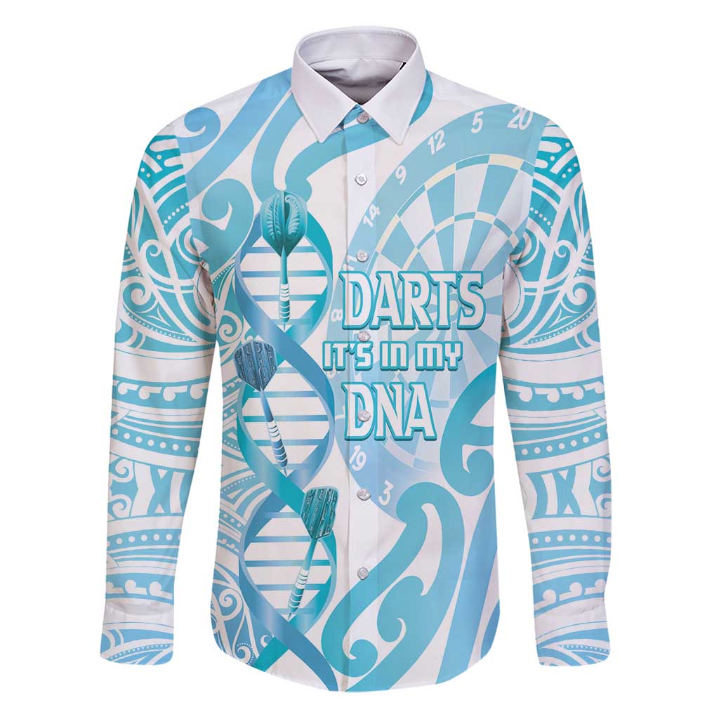 Personalised New Zealand Darts Family Matching Puletasi and Hawaiian Shirt Aotearoa Maori Its In My DNA White - Polynesian Pride