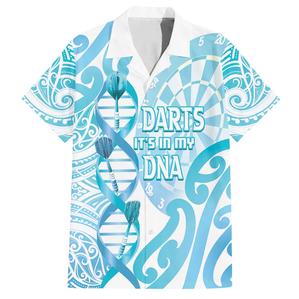 Personalised New Zealand Darts Family Matching Tank Maxi Dress and Hawaiian Shirt Aotearoa Maori Its In My DNA White - Polynesian Pride