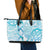 New Zealand Darts Leather Tote Bag Aotearoa Maori Its In My DNA White - Polynesian Pride