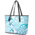 New Zealand Darts Leather Tote Bag Aotearoa Maori Its In My DNA White - Polynesian Pride