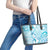 New Zealand Darts Leather Tote Bag Aotearoa Maori Its In My DNA White - Polynesian Pride