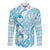Personalised New Zealand Darts Long Sleeve Button Shirt Aotearoa Maori Its In My DNA White - Polynesian Pride