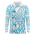 Personalised New Zealand Darts Long Sleeve Polo Shirt Aotearoa Maori Its In My DNA White - Polynesian Pride