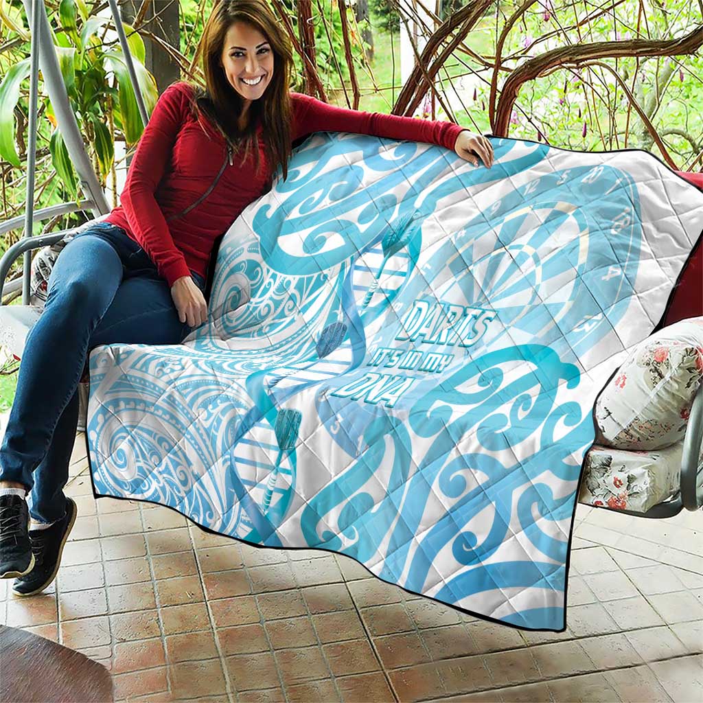 New Zealand Darts Quilt Aotearoa Maori Its In My DNA White - Polynesian Pride