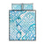 New Zealand Darts Quilt Bed Set Aotearoa Maori Its In My DNA White - Polynesian Pride