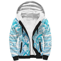Personalised New Zealand Darts Sherpa Hoodie Aotearoa Maori Its In My DNA White - Polynesian Pride