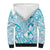 Personalised New Zealand Darts Sherpa Hoodie Aotearoa Maori Its In My DNA White - Polynesian Pride