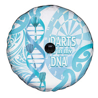 New Zealand Darts Spare Tire Cover Aotearoa Maori Its In My DNA White - Polynesian Pride