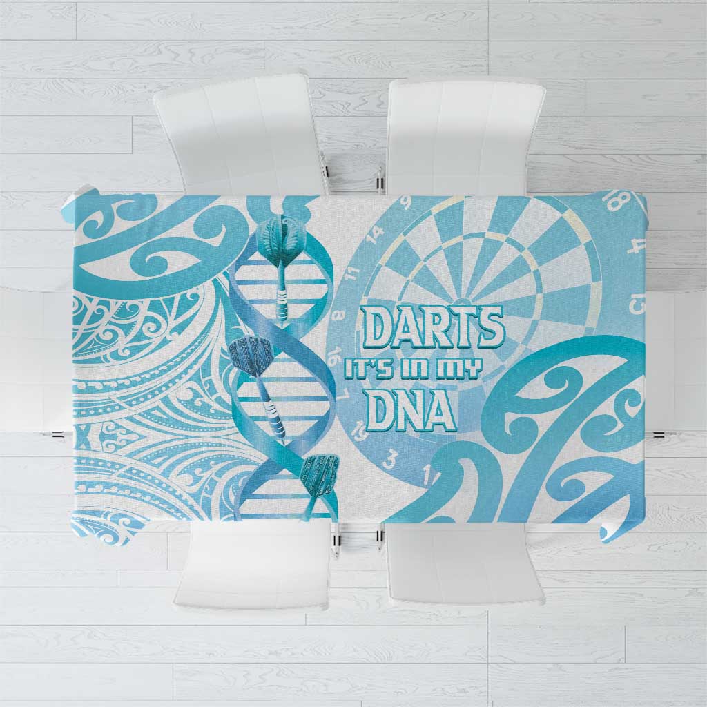 New Zealand Darts Tablecloth Aotearoa Maori Its In My DNA White - Polynesian Pride