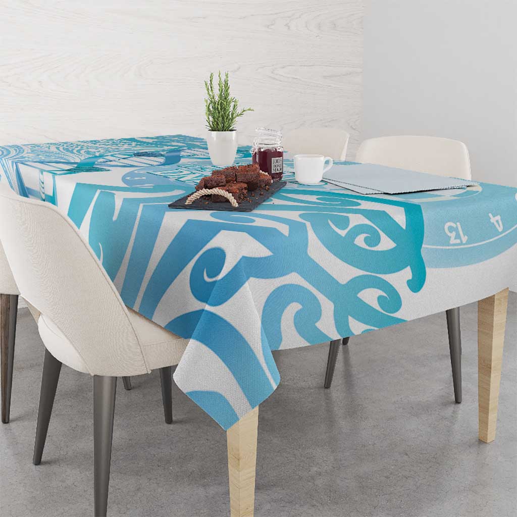New Zealand Darts Tablecloth Aotearoa Maori Its In My DNA White - Polynesian Pride