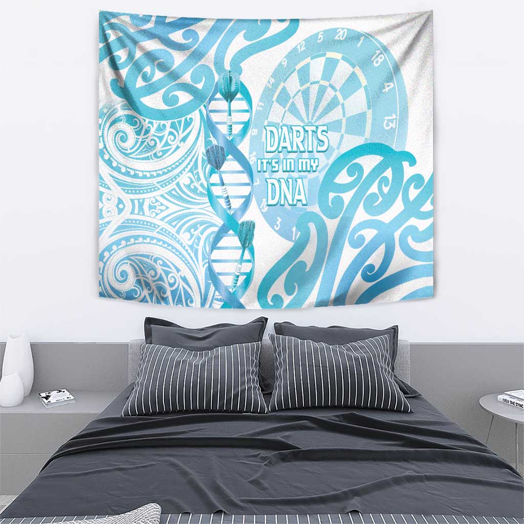 New Zealand Darts Tapestry Aotearoa Maori Its In My DNA White - Polynesian Pride