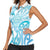 Personalised New Zealand Darts Women Sleeveless Polo Shirt Aotearoa Maori Its In My DNA White - Polynesian Pride