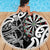 New Zealand Darts Beach Blanket Aotearoa Maori Its In My DNA Black - Polynesian Pride