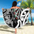 New Zealand Darts Beach Blanket Aotearoa Maori Its In My DNA Black - Polynesian Pride