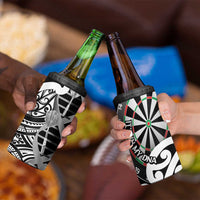 New Zealand Darts 4 in 1 Can Cooler Tumbler Aotearoa Maori Its In My DNA Black - Polynesian Pride