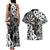 Personalised New Zealand Darts Couples Matching Tank Maxi Dress and Hawaiian Shirt Aotearoa Maori Its In My DNA Black - Polynesian Pride