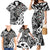 Personalised New Zealand Darts Family Matching Mermaid Dress and Hawaiian Shirt Aotearoa Maori Its In My DNA Black - Polynesian Pride
