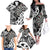 Personalised New Zealand Darts Family Matching Off The Shoulder Long Sleeve Dress and Hawaiian Shirt Aotearoa Maori Its In My DNA Black - Polynesian Pride