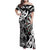 Personalised New Zealand Darts Family Matching Off Shoulder Maxi Dress and Hawaiian Shirt Aotearoa Maori Its In My DNA Black - Polynesian Pride