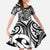 Personalised New Zealand Darts Family Matching Summer Maxi Dress and Hawaiian Shirt Aotearoa Maori Its In My DNA Black - Polynesian Pride
